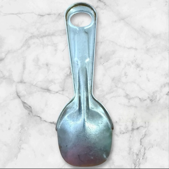 Vintage 8" Aluminum Short'ning and Ice Cream Spoon - Picture 3 of 3